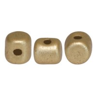 Minos par Puca® beads Light gold mat 00030-01710